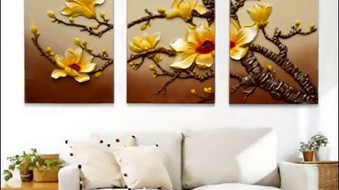 Tranh phù điêu 3D, đẹp hiện đại " Xem chóng cả mặt " - Youtube