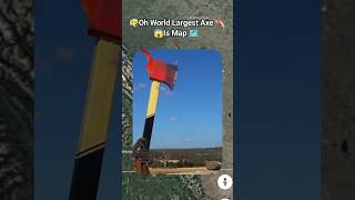 😶‍🌫️😨 I Found A Vary Strange World Largest Axe In Google Maps 🗺️! #shorts #trending #scary #map