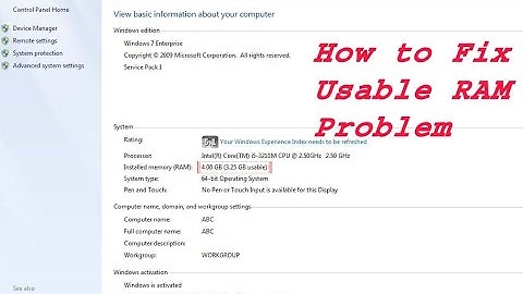How to Fix RAM GB Not Usable Problem in Windows 10/8/7 | Urdu IT Tips and Tricks