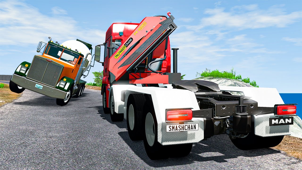 Bus and Truck #3 - BeamNG DRIVE | SmashChan