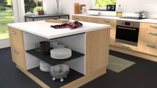 Kitchen interior animation  / Advertising spot for furniture brand - Blender Cycles
