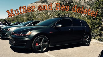 MK7 GTI Muffler and Resonator Delete!