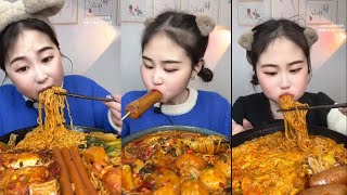 ASMR Eating Spicy Noodles Mukbang Big Bites | Chinese Food Mukbang ASMR 중국먹방 | Asmr Eating Video