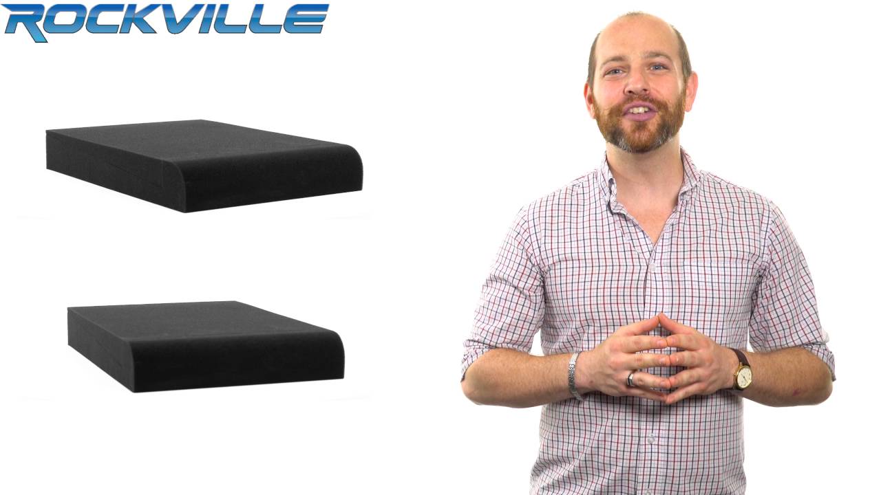 Rockville RRS263M Foam Isolation Pads For 8" Studio Monitors/3 Angles