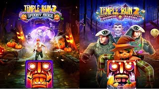 Temple Run 2 Spooky Ridge Vs Haunted Harvest Halloween Maps