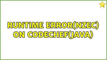 Runtime Error(NZEC) on CodeChef(Java)