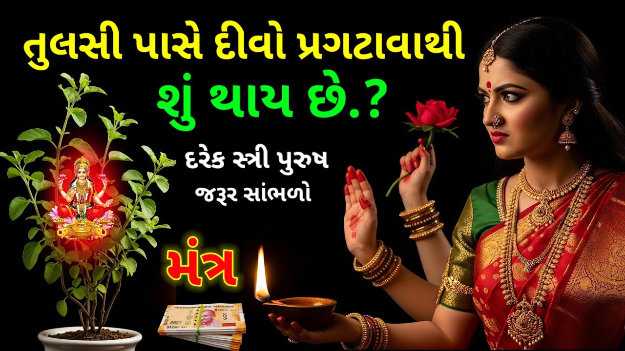 તુલસી પાસે દીવો પ્રગટાવવાથી શું થાય છે? જાણો સાચું રહસ્ય | Tulsi mantra | Vastu Shastra
