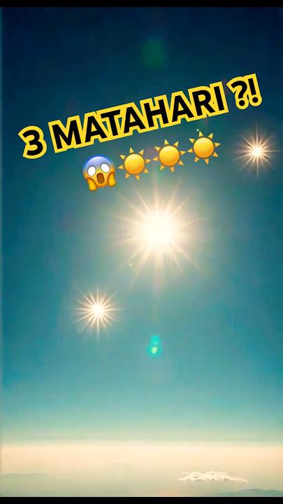 3 Matahari di Langit! 😱☀️ Fenomena Mustahil Nyata! #fenomenaalam #SunDog #shortsfeed #shorts #viral