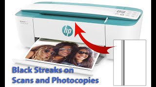 Gray/Black Streaks on Scans and Copies • Scanner Cleaning on HP DeskJet 3720/3750/3760/3762