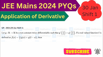 Let g : R → R be a non constant twice differentiable such that g