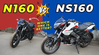 2024 Bajaj Pulsar N160 VS Bajaj Pulsar NS160 : Comparison | Which one is Better? Gearhead Official