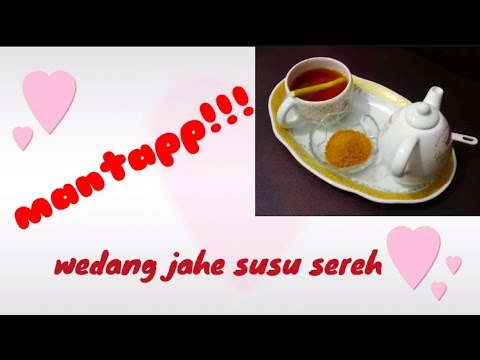 RESEP WEDANG JAHE SEREH / How to make wedang jahe. (ginger and