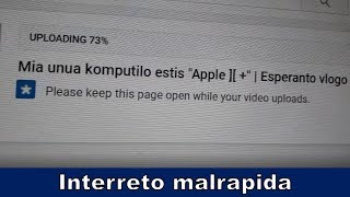 Mi plendas pri mia malrapida interreta konekto | Esperanto vlogo