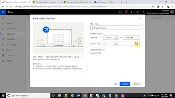 Microsoft Flow Scheduler || Tutorial || D365 || Demo