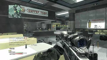 13:1 K/D Using a Barrett .50 Cal w/ Variable Scope in Terminal - MW3 - xBOx