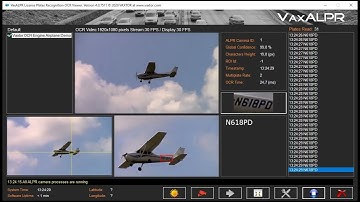 Vaxtor OCR - reading airplane tail numbers as they fly