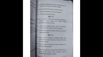 MDU BCA computer science 2nd semester C programming 2018