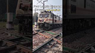 #foryou "चार दिशा में जाने वाला डायमंड क्रॉसिंग रेल ट्रैक