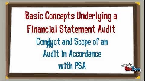 Overview of the Financial Statement Audit Process