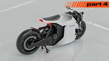 Complete Process Of Making The Husqvarna Motorcycle In Rhino 7 + Free 3D Model - Part 4