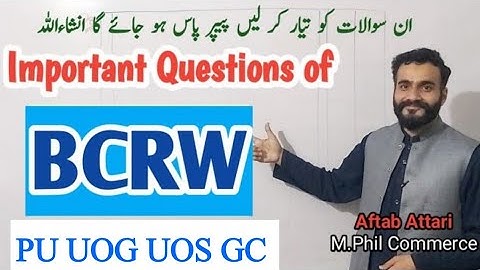 important questions of BCRW | business communication and report writing | BCRW important questions