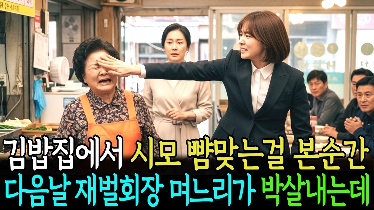 시모 뺨맞는걸 본 순간 다음날 재벌회장 며느리가 박살내는데