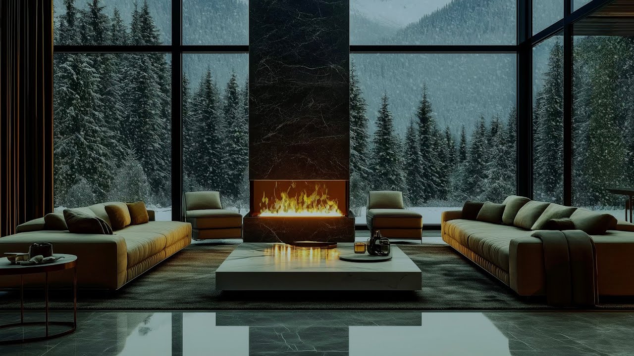 NIGHT COZY JAZZ • Warm Fireplace for Total Relaxation