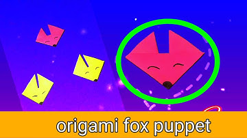 How to make fox puppet out of paper | origami fox puppet | Paper Craft Easy| How to make Origami Fox