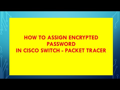 SWITCH ENCRYPT PASSWORD PART - 2 | How to set Encrypted password  | Network cisco switch.