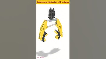 Synchronous Mechanism with Linkages #design #machine #mechanism #mechanical #cad