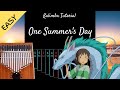 One Summer's Day from "Spirited Away" by Joe Hisaishi | Kalimba Tutorial (Easy)