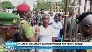 Recrutement dans les Forces Armées Congolaises dans la Zone Militaire de Défense N°1