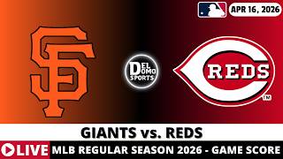 SAN FRANCISCO GIANTS VS CINCINNATI REDS ⚾️ MLB Game Score Radio Play-by-Play