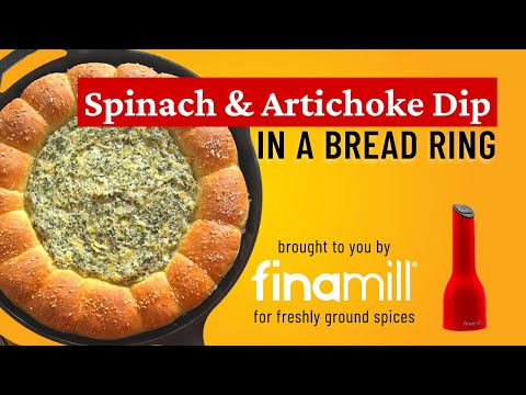 Easy Spinach and Artichoke Dip in a Bread Ring: Great Party Dish!