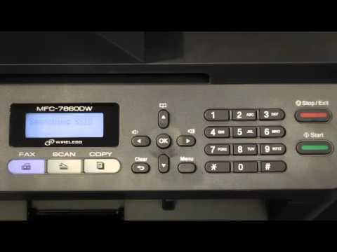 How to Wireless for the Brother™ MFC-7860DW Printer - YouTube