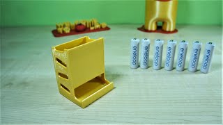 3D Printed Ikea Skadis Battery Dispenser