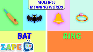 The Puzzle of Words | Learn Multiple Meaning Words| English Vocabulary Song for Kids | Zape TV