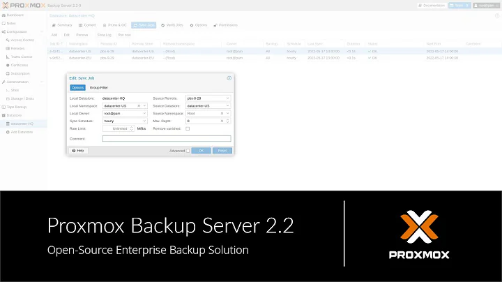 What's new in Proxmox Backup Server 2.2