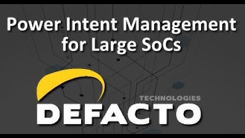 Power Intent Management for Large SoCs
