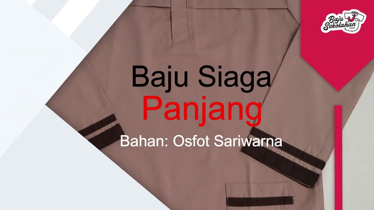 Baju Seragam Sekolah Pramuka Siaga Lengan Panjang SD | Baju Sekolahan | bajusekolahan