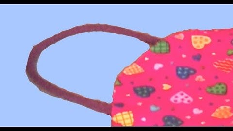 Non-elastic ear loops for masks