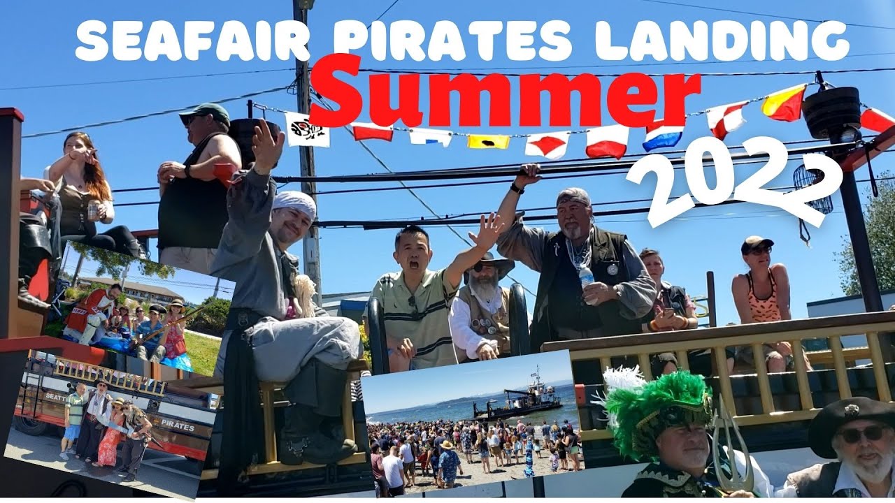 Seafair Pirates Landing on Alki BeachHải Tặc Đến Bờ Biển Alki Seattle