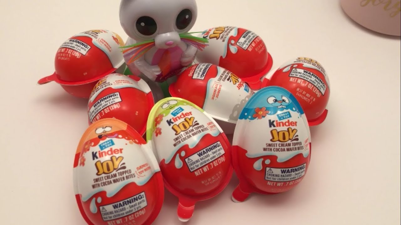 Kinder Joy Rabbit Kinder Joy Surprise Eggs rabbit bunny candy opening toys review - YouTube