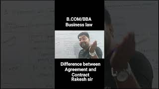 Difference between Aggreement and Contract #shortsvideo #virelshorts #trendingreels #rakeshsir