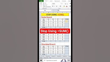 🙅‍♂️ Stop Using Sum Formula l Sum by Shortcut l Excel Tips and Tricks #shorts #shortsfeed #excel