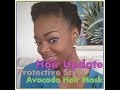 Hair Update - Avocado Hair Mask - Protective Style - naijagirl88