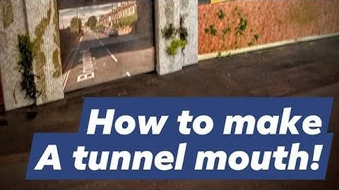 Making a quick tunnel mouth for back scene/Scenic break @ North-End Sidings