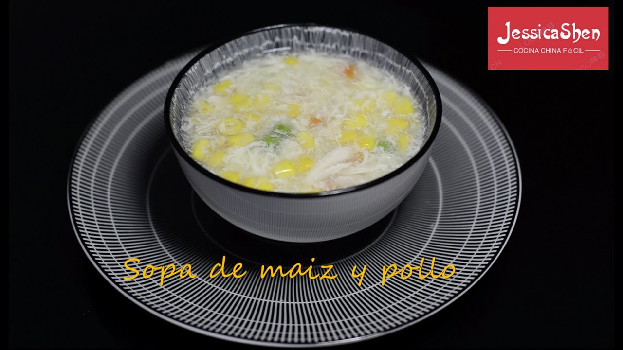 Sopa de maíz y pollo, como en restaurante Chino ( receta facíl)