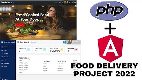 Food Delivery Angular and PHP Project 2022