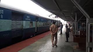 Departure of Hubli-Miraj passenger from Dharwad Station